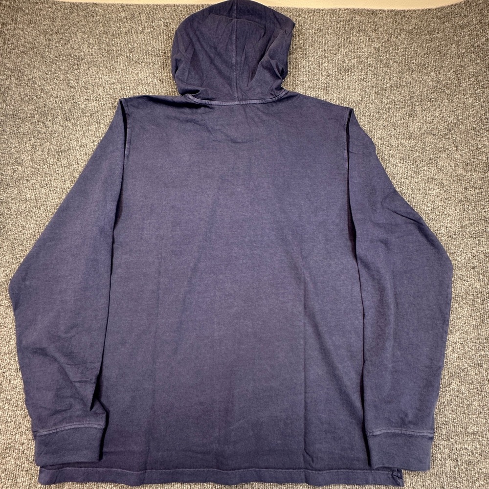 Vineyard Vines Hoodie Tee Mens Large Nautical Navy Surf Garment Dye Cotton NEW - Picture 4 of 10